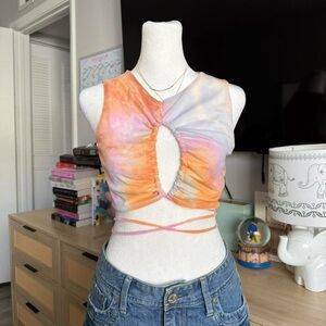 tie-dye crop top